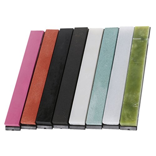 Kofun Sharpening Stone, 8 Pieces Apex Pro Sharpener Whetstone Oilstone Holder Knife Sharpening Stone Set - Thumbnail 6