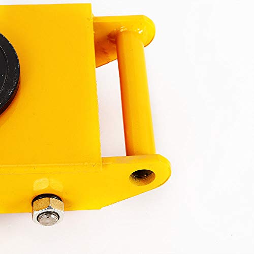 8T 17600lb Industrial Machine Dolly Skate Roller Machinery Mover 360° Rotation Cap - Thumbnail 7