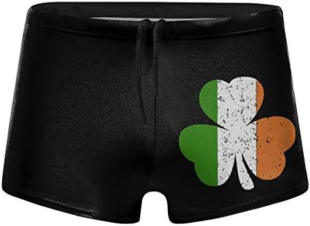 Ireland Shamrock Irish Flag Man Sports Swimwear Boxer Briefs Beach Briefs Swimming Pants