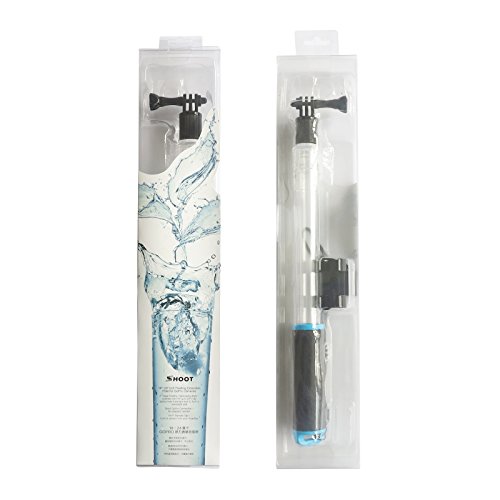 SHOOT Waterproof Selfie Stick for GoPro HERO 6/5/4/3+/3 AKASO EK7000 Transparent Extension Float Floating Monopod with Remote Clip for Campark AKASO DBPOWER Crosstour FITFORT Cameras Accessories(Blue - Thumbnail 5