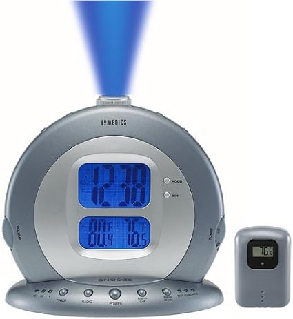 Amazon Com Homedics Soundspa Premier Am Fm Clock Radio Model Ss 5000 Projects Time Temperature Lcd Display Health Personal Care