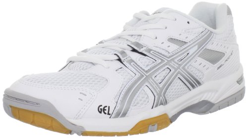 ASICS Women's Gel-Rocket 6 Volleyball Shoe,White/Silver,11 M US