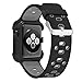 Case and Band Compatible for Watch Series 1/2/3 42mm, Silicone Strap with Ventilation Holes and Shock Resistant Bumper Cover Replacement for Watch Series 1/2/3