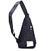 INNTURT Nylon Sling Bag Small Backpack Crossbody Shoulder Bag Sling Pack Black