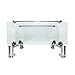 MODONA 8966-A Glass Double Shelf with Rail Oval Series