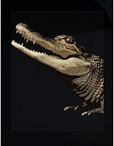 Stuch Strength LLC Funny Alligator - Gator Reptile Mississipiensis Predator Humor - Transparent Sticker