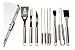 BBQ Grill Tools Set with Premium Aluminum Case - 10 Heavy Duty Stainless Steel Professional-Quality Grill Utensils/Barbecue Tools for Complete Outdoor Grilling | In a Portable Case