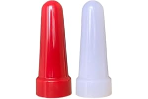 MANKER Filters for E05 II Flashlight, Available in White and Red, Lightweight 7.9g（Red and White）