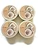 DELON Intense Moisturizing Body Butter, Coconut with Coconut Oil, 6.9 oz (Pack of 4)
