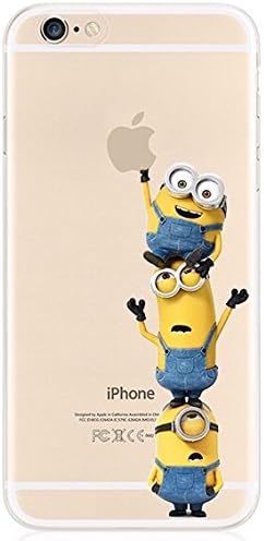 iPhone 6S /6S Plus, iPhone 7/ 7 Plus, New Cute Ultra Slim Case Cover,Despicable Me Minions, Zootopia, Cute 3D Cartoon TPU Silicone Protection Skin Case Cover for iPhone (iPhone 7, Minions 2)