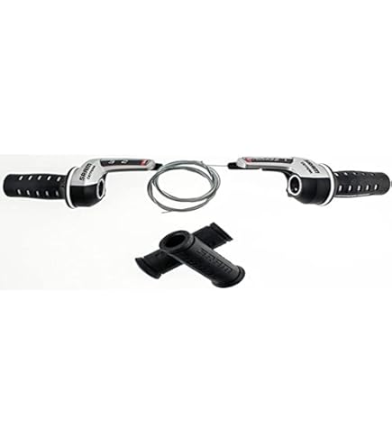 永大　GRIP TECHNICA 1/28 LOTUS EUROPE 黒色 Velo VLG-649-1AD2 Ergo Gripshift Lock-on Grips, 92mm, Black