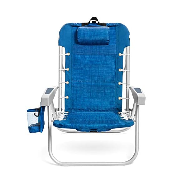 Homevative Folding Backpack Beach Chair With 5 Positions Towel Bar Cooler Pouch Storage Pouch Cup Holder And Phone Dream With Me Travel Plans