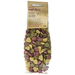 Rosewood Naturals Little Hearts, Rabbit Treats & Small Animal Treats, 100g