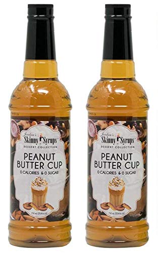 Jordan's Skinny Dessert and Ice Cream Sugar Free Syrup Collection 750 ml 2 Bottles (Peanut Butter Cup) - Thumbnail 3