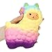 Echou Jumbo Sheep Squishy Cute Alpaca Galaxy Super Slow Rising Scented Fun Animal Toys (Colorful)