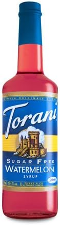 Torani Sugar Free Watermelon Syrup (1 Single 750 ml bottle)