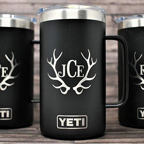 Amazon Com Custom Yeti Mug With Name 24 Oz Laser Engraved All