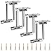4 Inch Floating Shelf Bracket(8 pcs)-Shelves Hidden Invisible Brackets-Blind Concealed Support Hardware