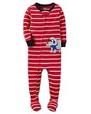 Carters Baby Boys Snug Fit Cotton Footie Pajamas Red Rhino, 3T