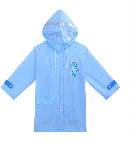 GAODUZI Children's Raincoats Boys And Girls With Schoolbags Fashion Waterproof Poncho Raincoat Tide ( Color : D-M )