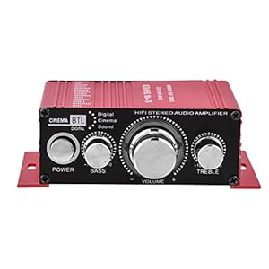 Auto Stereo Audio Versterker, Mini 12 V 2 Kanaals HiFi Stereo Bass Audio Eindversterker Digitale Amp