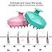 EAONE 2 Pack Shampoo Brush Hair Scalp Massager Soft Silicone Comb Massage (Wet& Dry) for Men Women Kids Pet, Pink, Teal