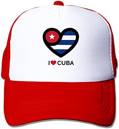 WZN I Love Cuba Hat With Red