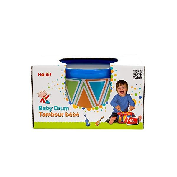 Halilit Children's 14cm Drum. Light & Robust Kids Toy Musical Instrument. Promotes Hand-Eye Coordination & Motor Skills…