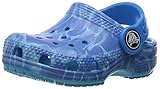 crocs Kids' Classic Graphic K Clog, Multi Color/Blue, 13 M US Little Kid