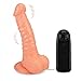 Realistic Ribbed-Shaft Vibrating Dildo