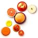 Food Huggers Set of 5 Reusable Silicone Food Savers (Autumn Harvest) - Patented Product primary