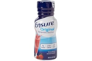 Ensure Original Therapeutic Nutrition, Strawberry, 8 Ounce Bottles - Case of 24