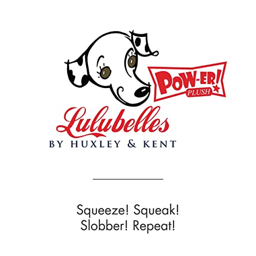 Lulubelles Power Plush Barker's Mark (Large) Yappy Hour Plush Dog Toy with Squeaker Funny