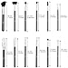 Qivange Makeup Brushes 12 PCS Makeup Brush Set Liquid Foundation Primer Face Blush Makup Kit for Women Girls Gift