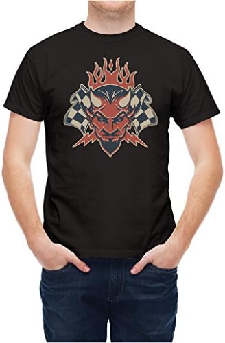 T-shirt Race Chequered Flag Speed Champ Motors Black XXL