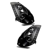 SPPC Headlights Black Projector (Hid Compatible and CCFL Halo) For Infiniti G35 2 Door - (Pair)