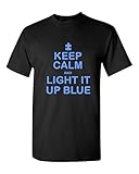 Keep Calm Light Up Blue T-shirt Autism Awareness Month Shirts