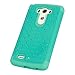 LG G3 Case, LG G3 Bling Case - Style4U LG G3 Studded Rhinestone Crystal Bling Hybrid Armor Case Cover for LG G3 with 1 HD Screen Protector and 1 Stylus [Teal / Mint Green]