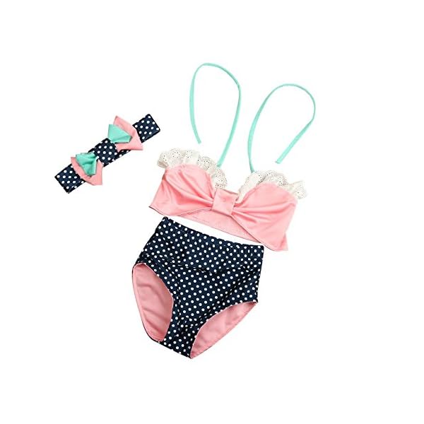 Baby-Girl-Top-Briefs-Swimwear-Bikini-SuitElaco-Kids-Headband-3PCS-Set-Swimsuit