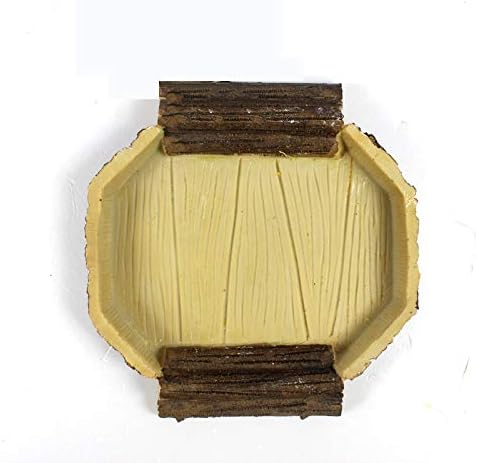 Reptile Tortoise Lizard Food Tray Eating Basin Basin Natural Bowl Food and Water Tray