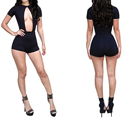 Megalon New Womens Fashion Bandage Jumpsuits Rompers Mini Dress