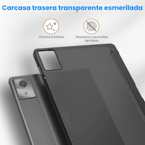 Fintie Funda para Lenovo Idea Tab de 11 pulgadas 2025 (TB-336ZU/TB-336FU) - Funda ultrafina con parte trasera translúcida con función de encendido y apagado automático
