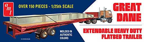 AMT 1111 1/25 Extendable Flatbed Trailer Great Dane