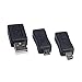 RIJER 5 Pin OTG Adapter Converter USB Male to Female for Computer Tablet Pc Mobile Phone 11 Pack
