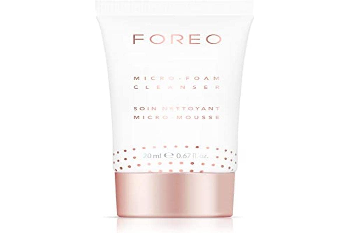 FOREO Micro-Foam Cleanser 20ml, Delicate Foaming Face Wash for All Skin Types, Cruelty-Free, Clean, Vegan Formula Dermatologically Tested, Non-stripping, Gently Melts Deep In-Pore Impurities