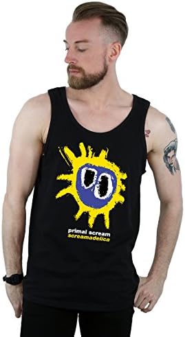 Primal Scream Men's Screamadelica Logo Tank Top XX-Large Black