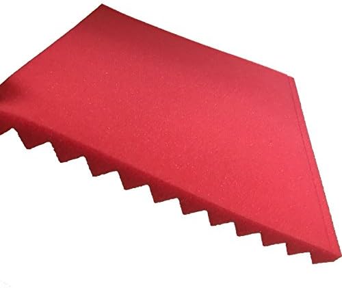 48 Pack Black red 1" x 12" x 12" Acoustic Wedge Studio Foam Sound Absorption Wall Panels - Image 3