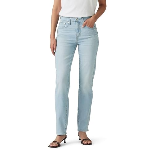 Levi's Women's 724 High Rise Straight Jeans (Also Available in Plus), Eternal Indigo Light, 28 Regular