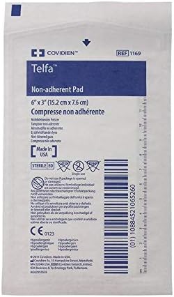 1169 Dressing Telfa Wound LF Sterile Gauze 3x6' White Non-Adh 50 Per Box Part No. 1169 by- Kendall Company by The MarbleMed Incorporated