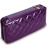 64 Capacity Pu Leather Cover CD / DVD Wallet, Various Colors - Purple